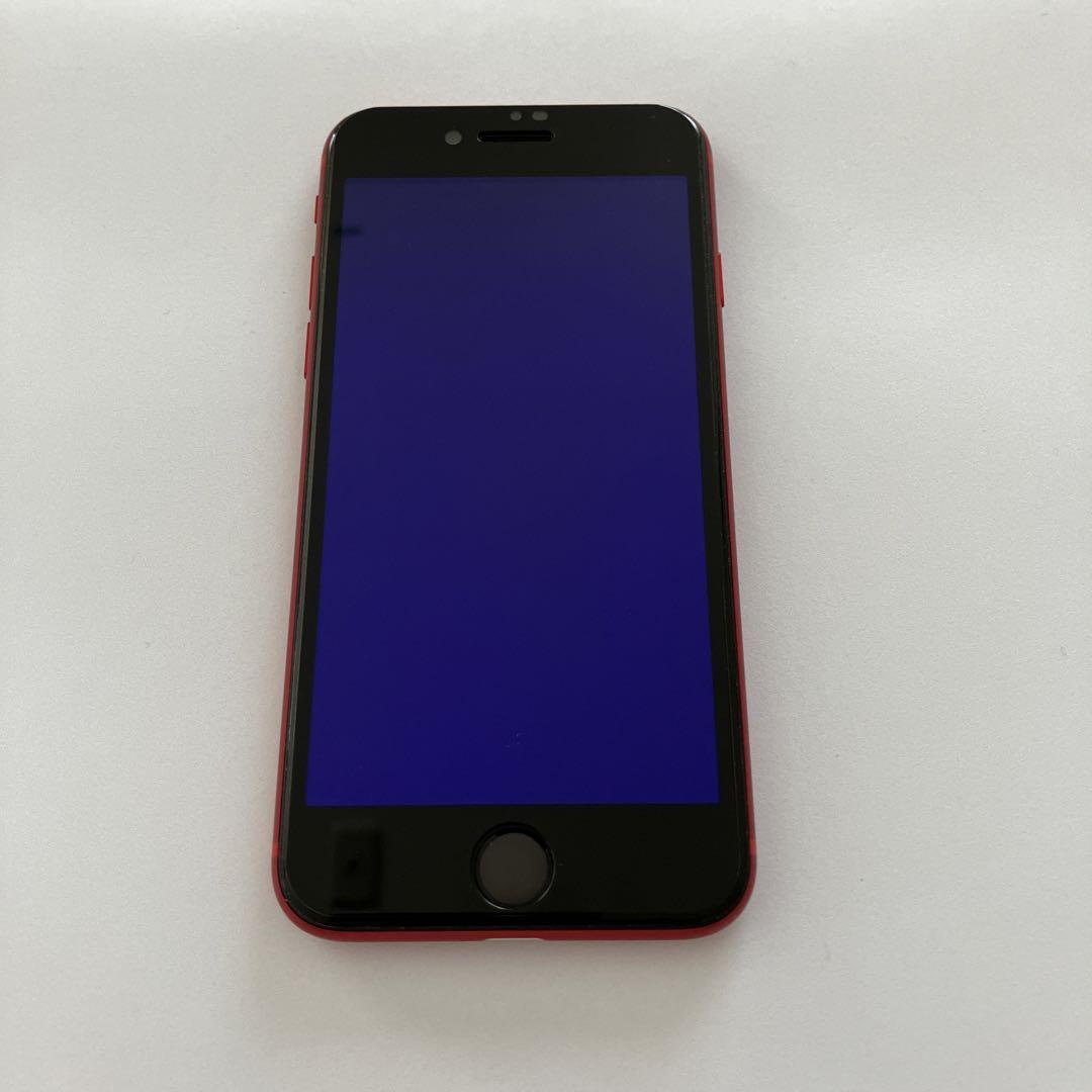 iPhone SE 第2世代　レッド　128GB 保護ガラスフィルム付 iPhone SE 第2世代 レッド 128GB ブルーライトガラスフィルム付き