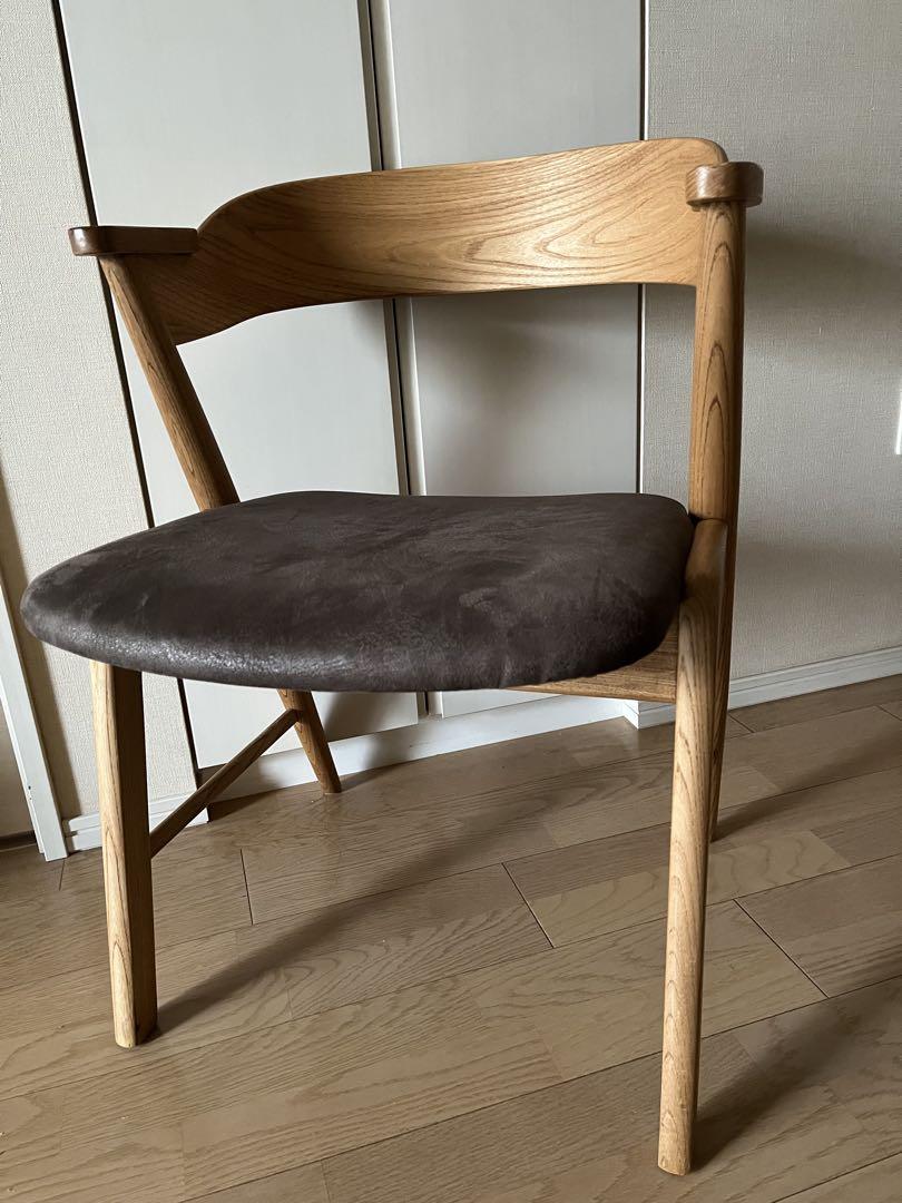 北欧テイスト　MOMO naturalダイニングチェアLAME CHAIR