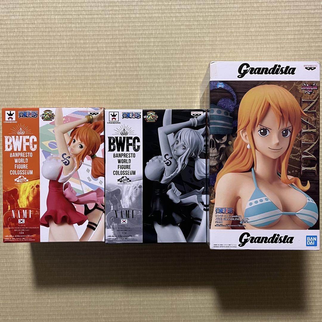ワンピース ナミ フィギュア3種まとめ売り(BWFC ・grandista)