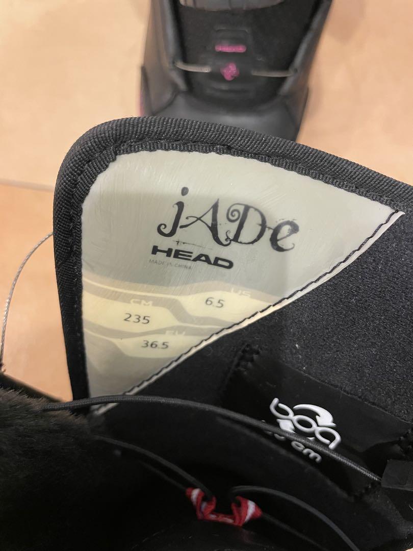 女性用スノーボードブーツ ブラック　HEAD 専用ケース付き