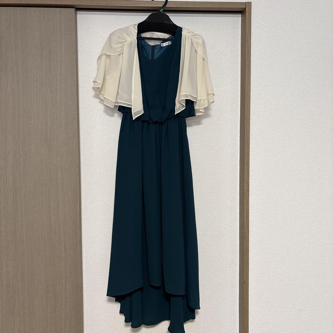 ルイルエブテイック(LL)シアースリーブふくれジャガードドレス
