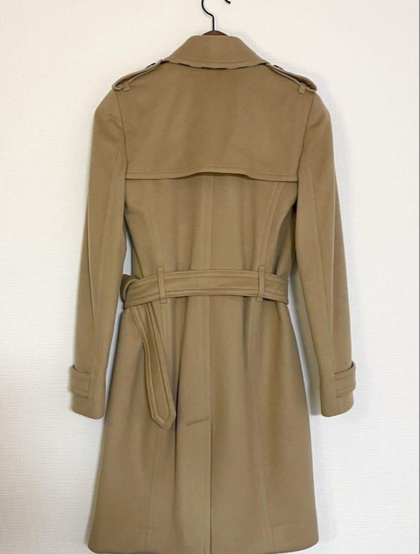 [36] BURBERRY トレンチコート ベージュ ウール100%