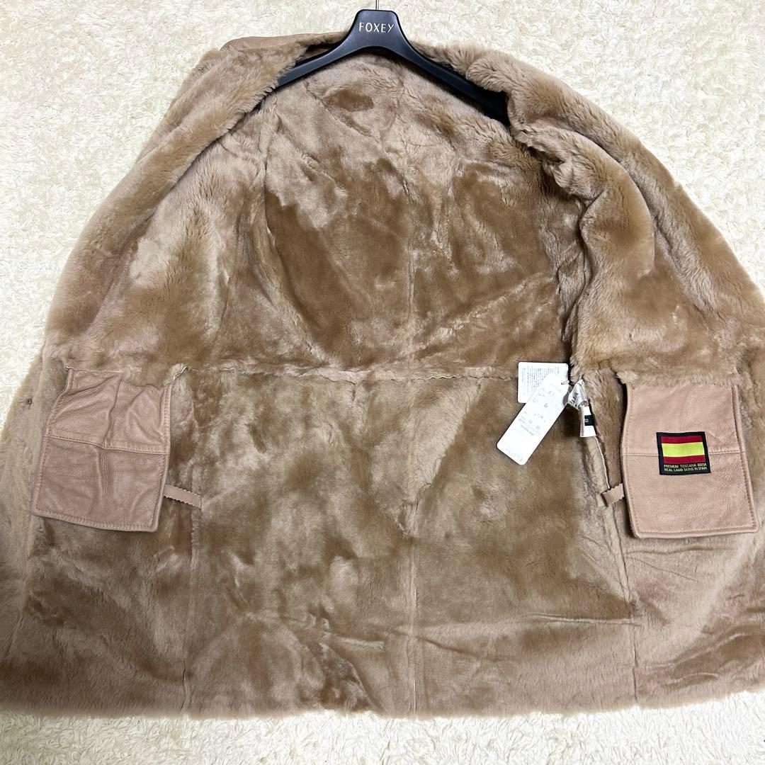 タグ付き✨高級素材 プレミアムトスカーナ スペイン産 ムートンコート ベージュ タグ付き✨高級素材 プレミアムトスカーナ スペイン産 ムートンコート ベージュ
