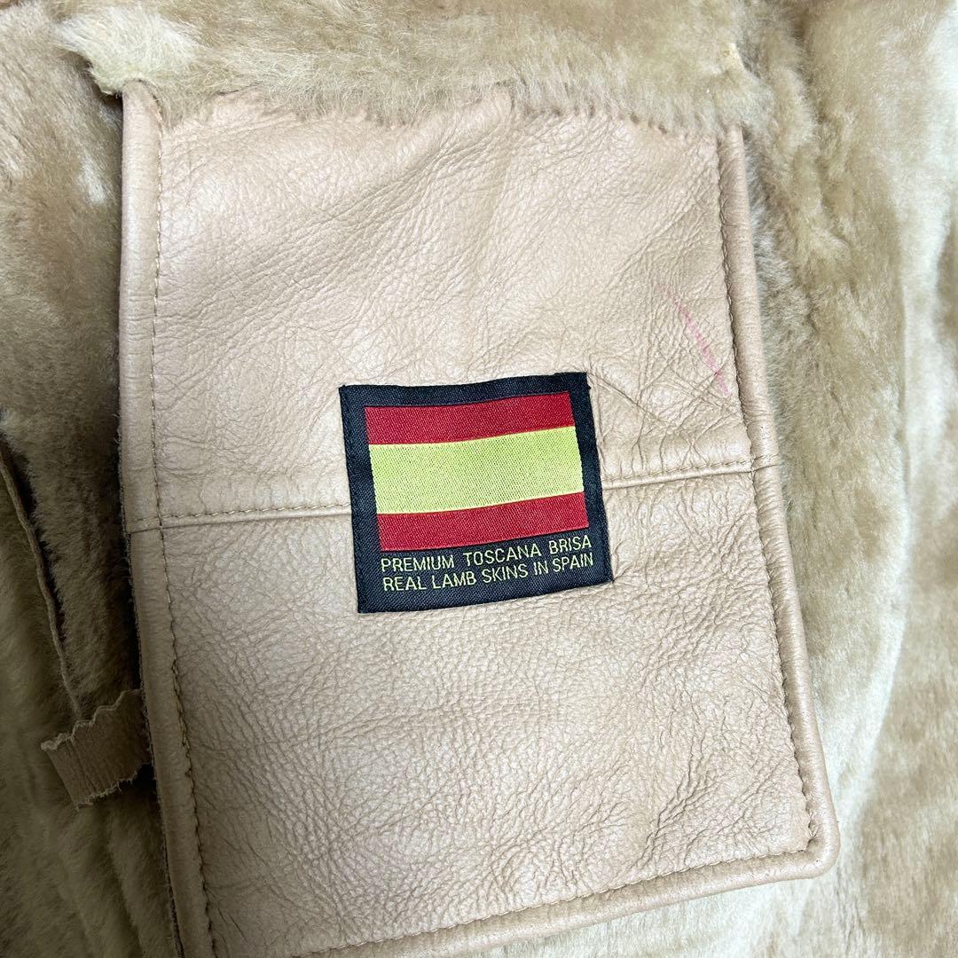 タグ付き✨高級素材 プレミアムトスカーナ スペイン産 ムートンコート ベージュ タグ付き✨高級素材 プレミアムトスカーナ スペイン産 ムートンコート ベージュ