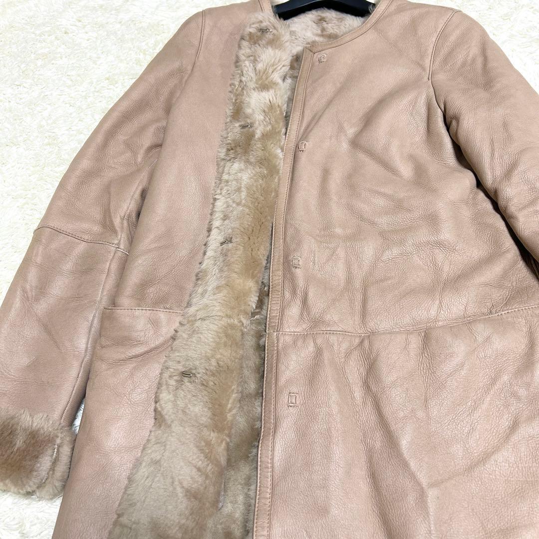 タグ付き✨高級素材 プレミアムトスカーナ スペイン産 ムートンコート ベージュ タグ付き✨高級素材 プレミアムトスカーナ スペイン産 ムートンコート ベージュ