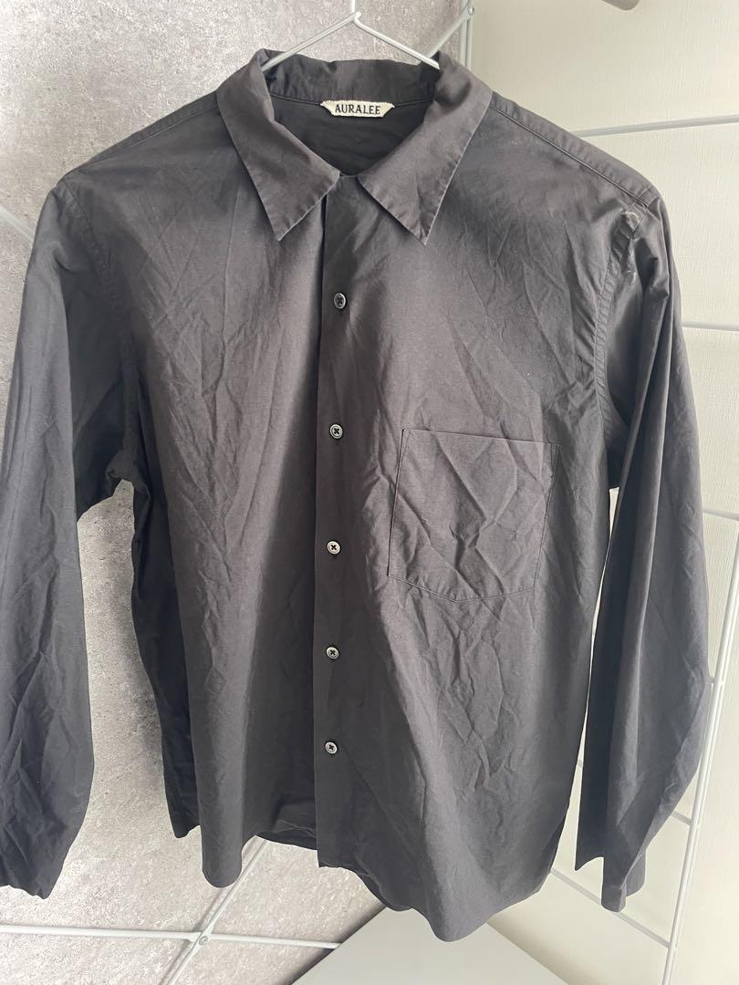 AURALEE SELVEDGE WEATHER CLOTH SHIRTS 4