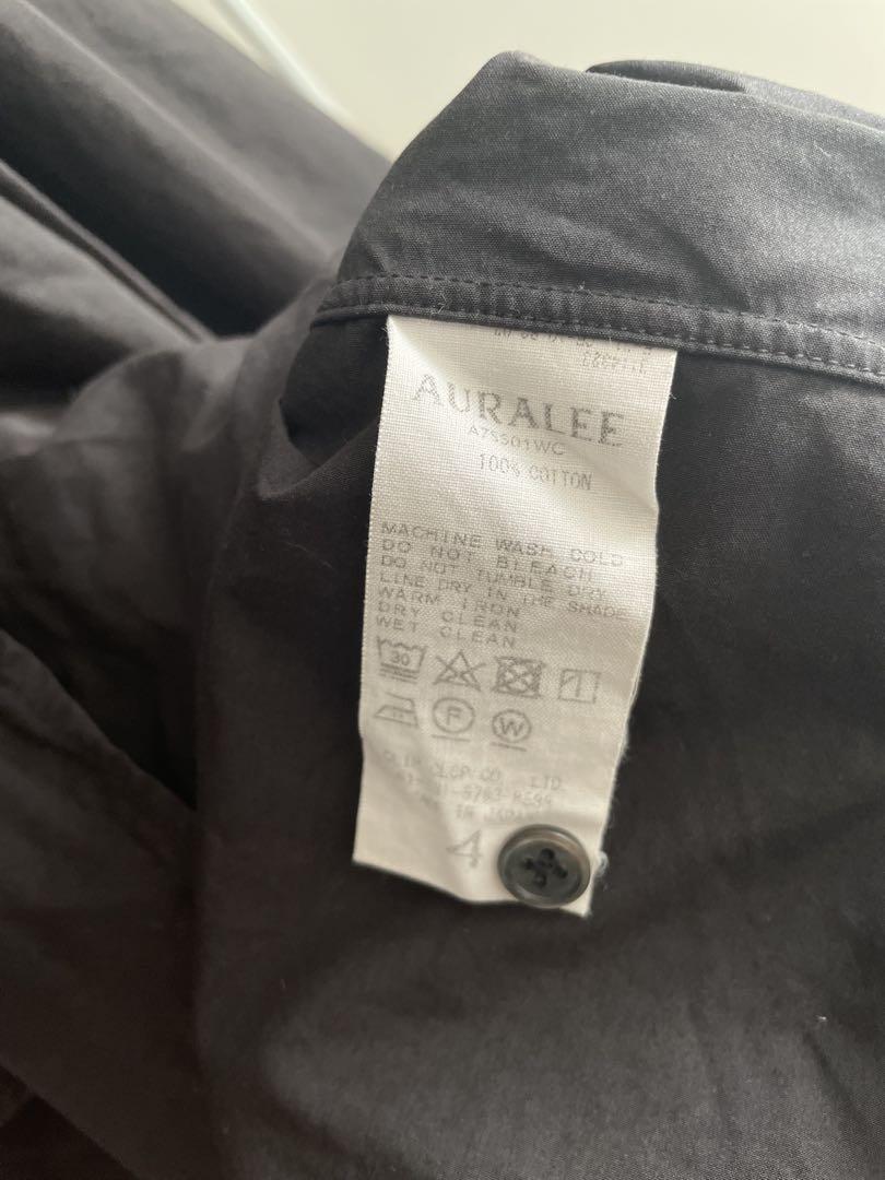 AURALEE SELVEDGE WEATHER CLOTH SHIRTS 4