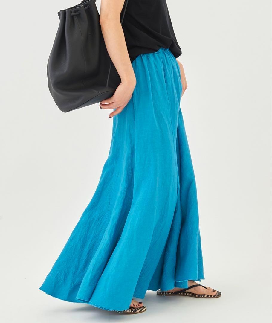 ✨美品✨plage✨glace flareスカート ホワイト 追加》glace flare スカート（ロング・マキシ丈スカート