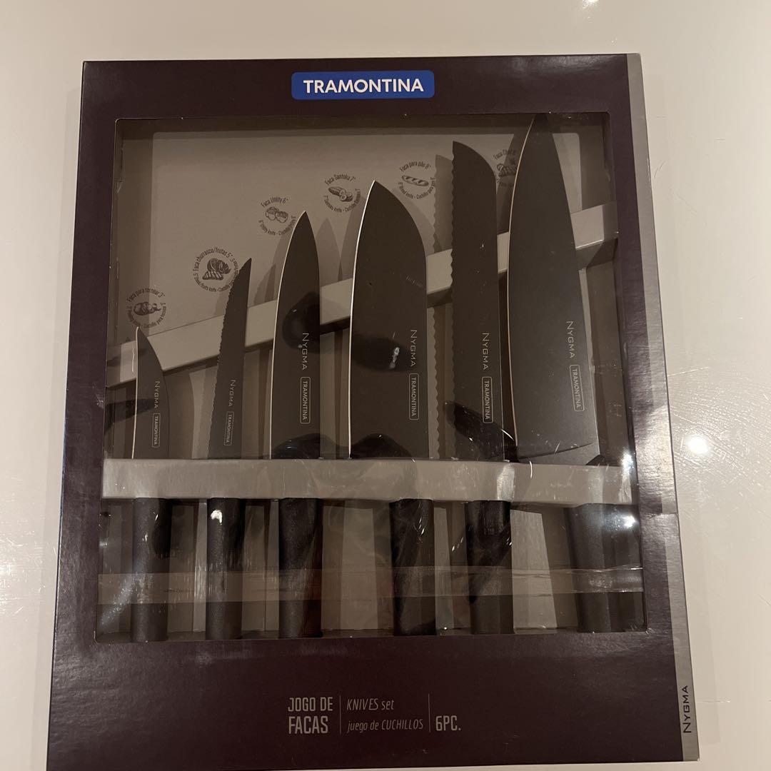 【新品未使用】TRAMONTINA NYGMA 包丁6点セット　食洗機対応