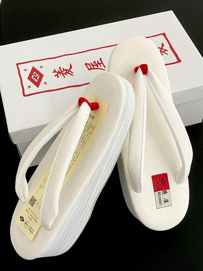 【新品】菱屋謹製カレンブロッソ‼️カフェ草履　S or M or L 前坪赤