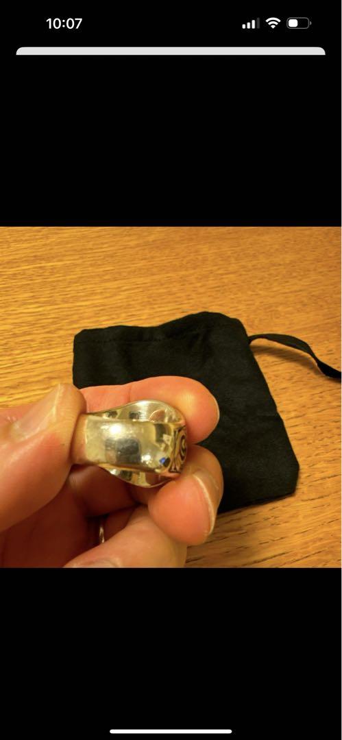 MARS！HENSON ENGRAVED OVAL SIGNET RING