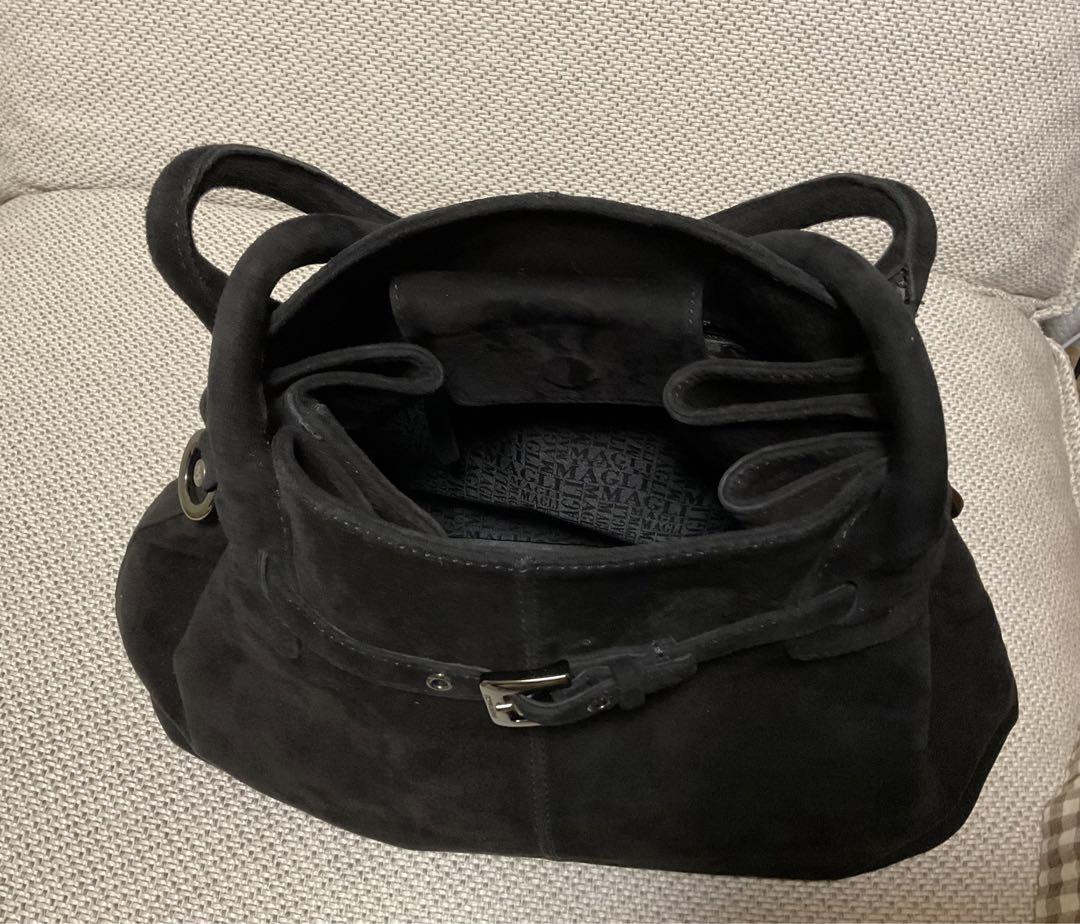 ブルーノマリ　BRUNOMAGLI   スエード　トートバッグ　黒