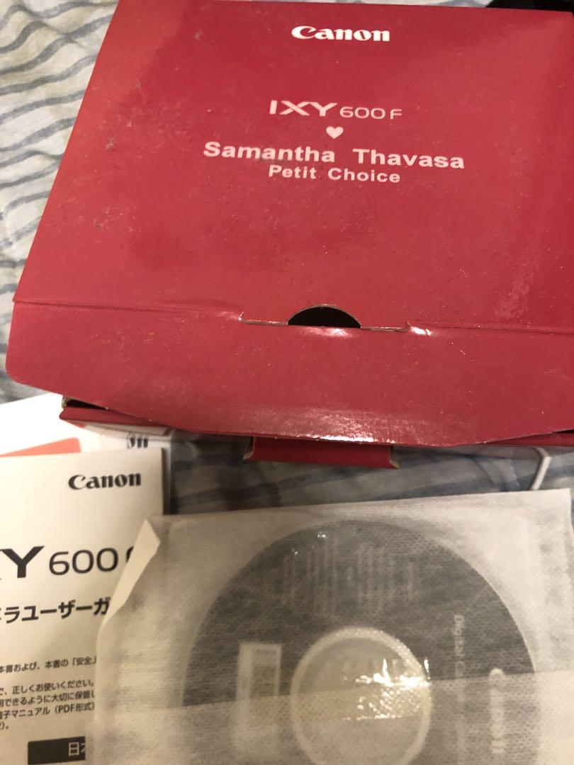 Canon IXY 600F CPK サマンサタバサ　コラボ　箱、説明書、CD