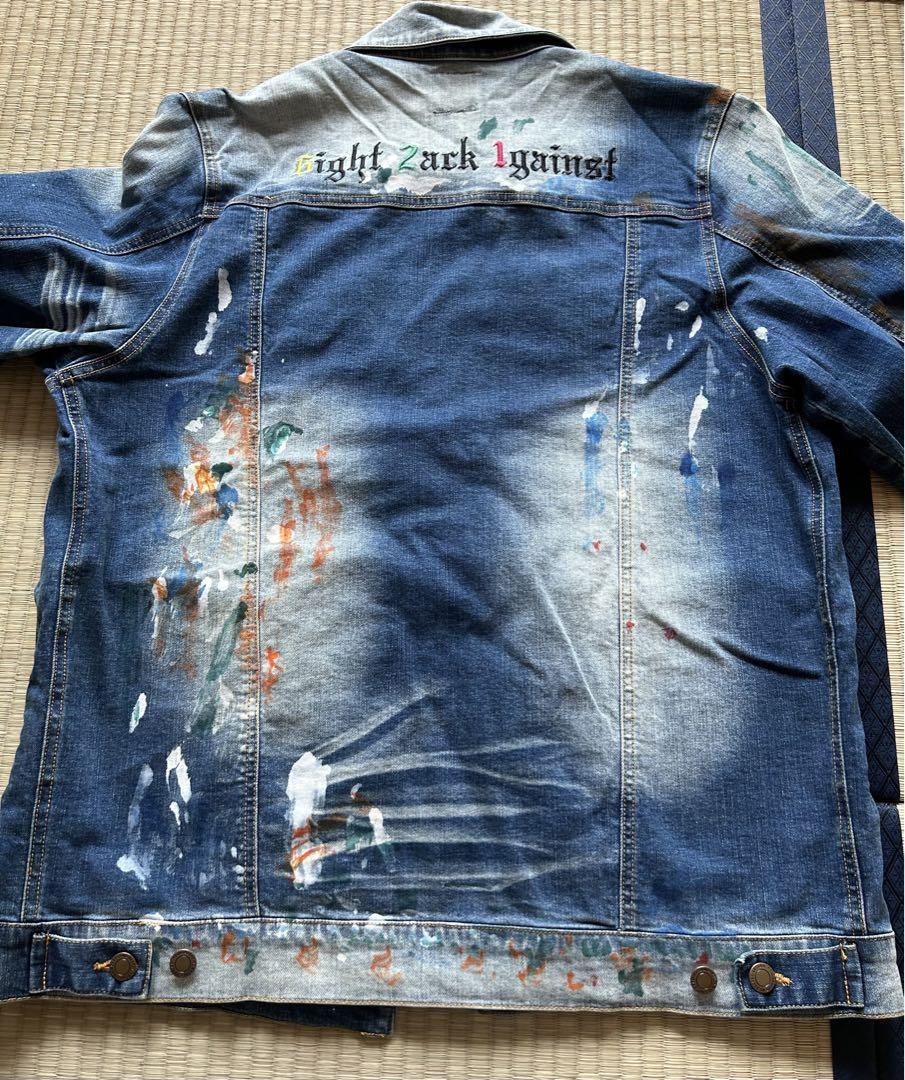 LEFLAH ペイント加工デニムジャケット - メルカリ LEFLAH ペイント加工デニムジャケット - メルカリ
