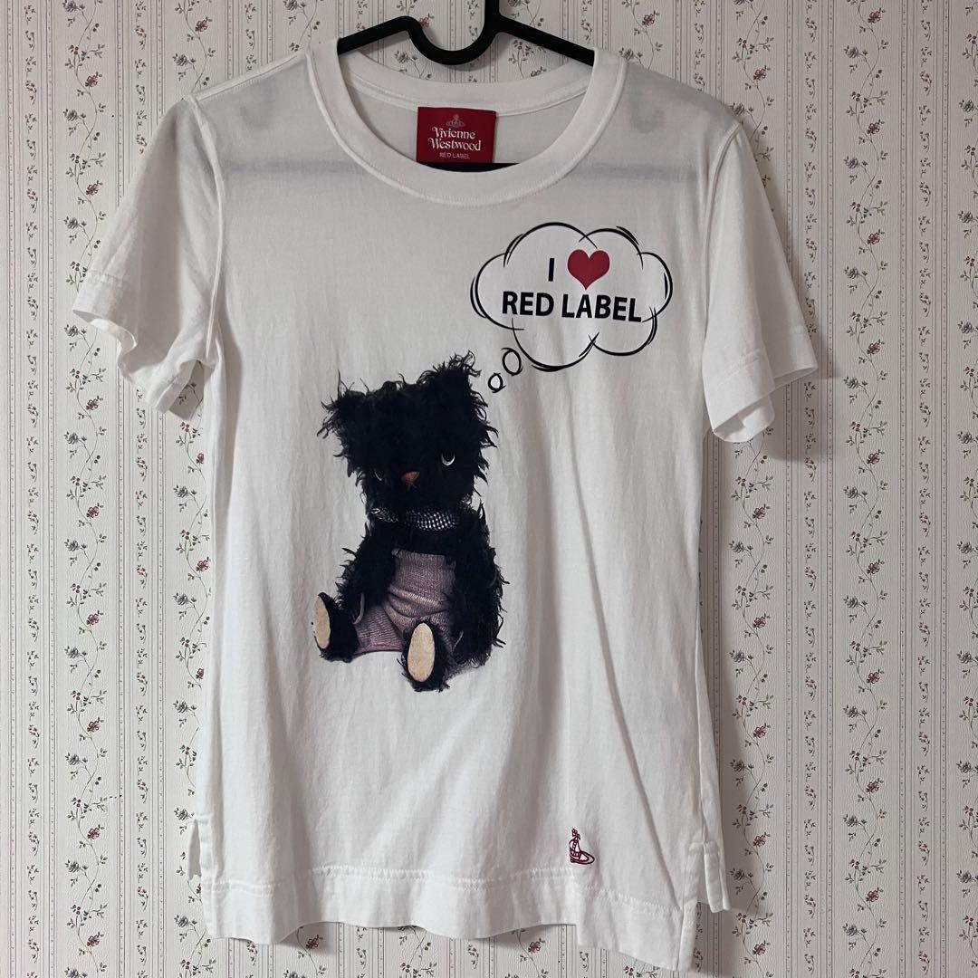 vivienne westwood red label Tシャツ　クマ　白