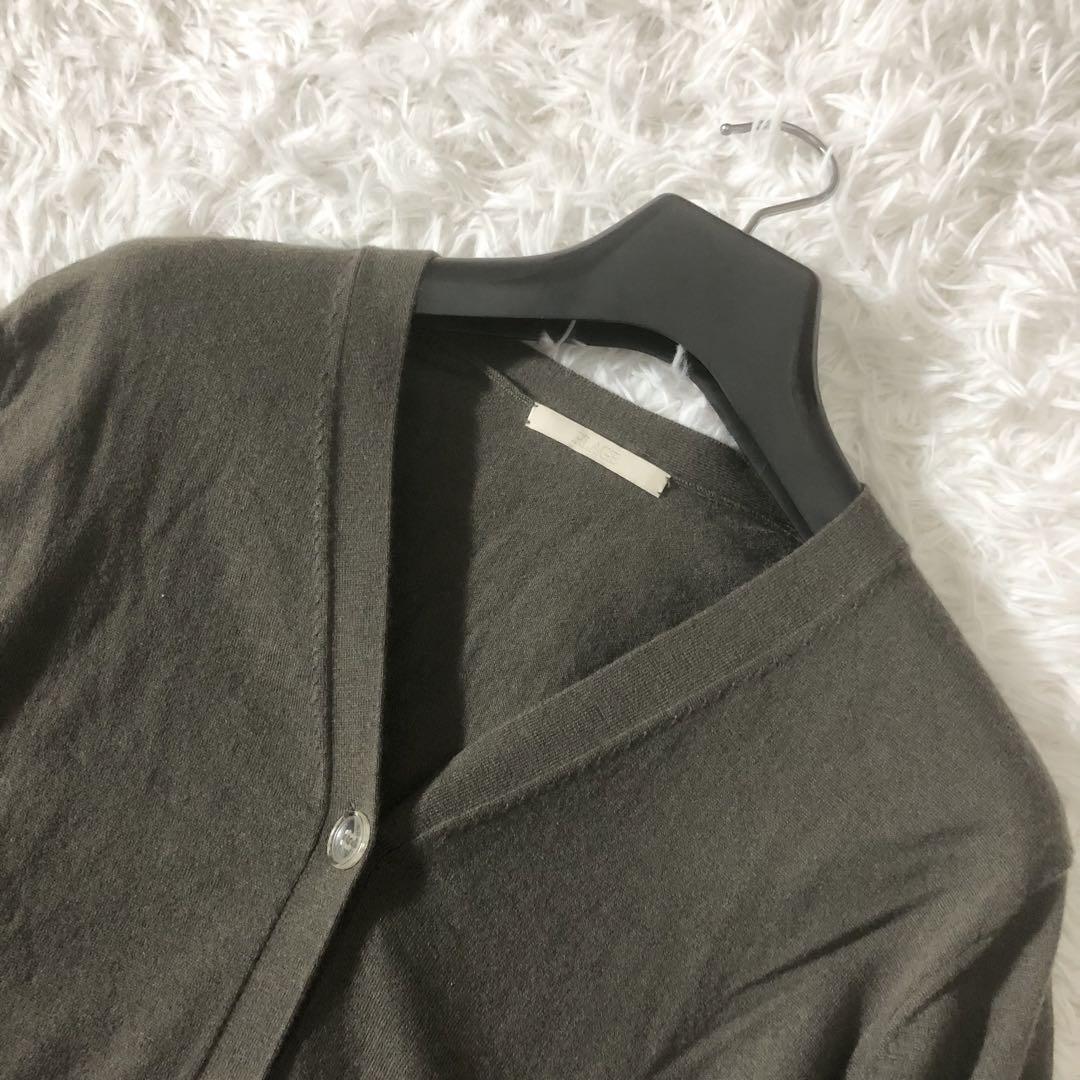 美品 プラージュ 23AW カシュクール カーディガン カーキ トップス