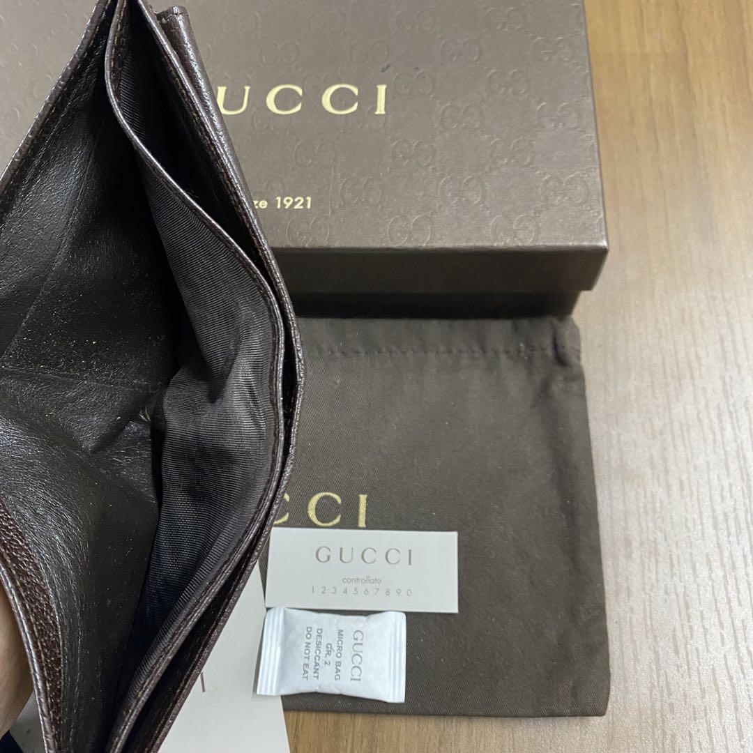 超美品‼️グッチ　GUCCI 財布　二つ折り　折り財布　GGキャンバス