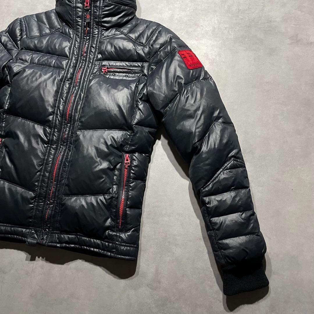 ディーゼル DIESEL ナイロンライダースジャケット S ブラック