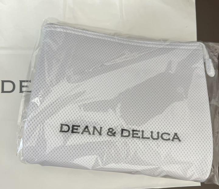 新品未開封 DEANDELUCAクッションバッグインバッグ ホワイト Lサイズ