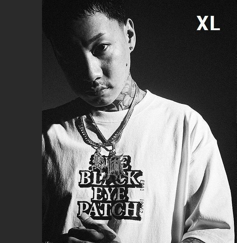 XL 舐達麻 バダサイ着用 ブラックアイパッチ ラベルTシャツ 白 - メルカリ