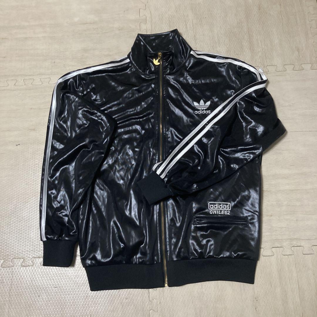 adidas コーティング　ジャージ上下