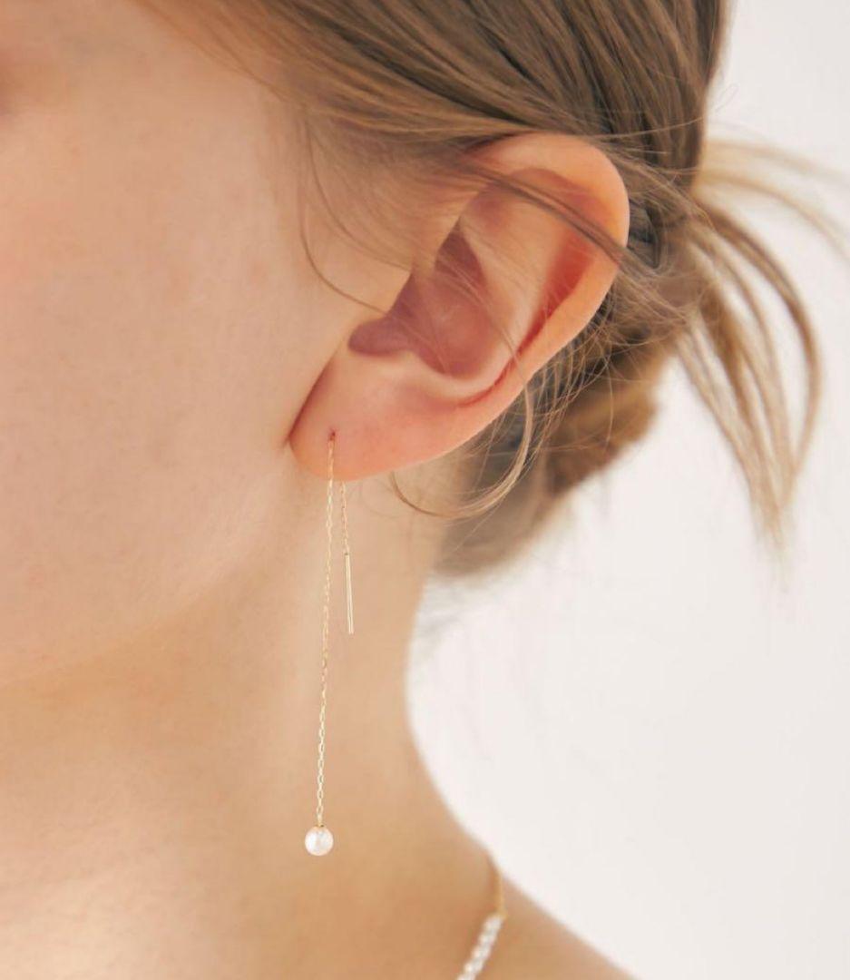 本格派ま！ ete】パールアメリカンピアス K10 アクセサリー