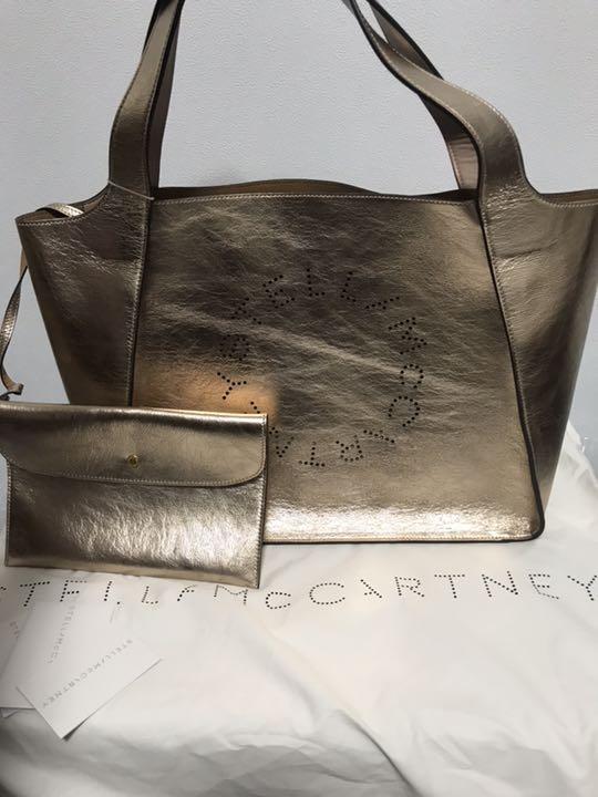 Stella McCartney ステラロゴ トート ピンクゴールド