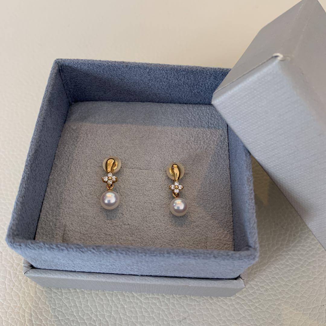 ★ ミキモト ペルリータ 18k パール ピアス ★