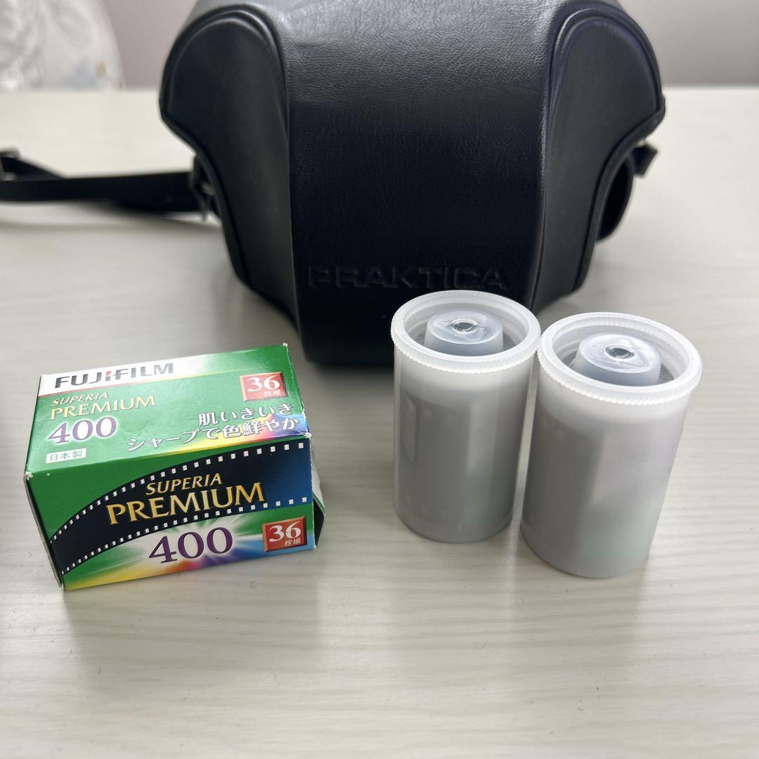 PRAKTICA プラクチカ MLT50 ケース、未使用フィルム(x2)付き