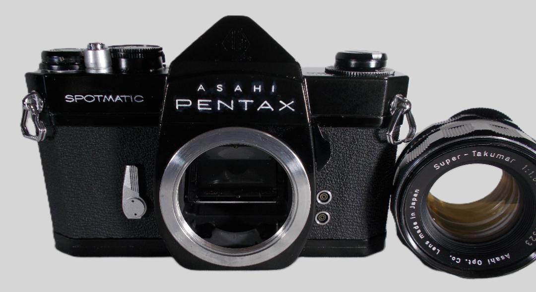 フィルムカメラ 整備済 完動品 Pentax SP + f/1.8 L852