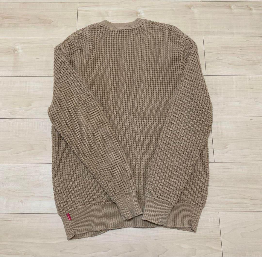 Supreme 編み込みカーディガン ベージュ
