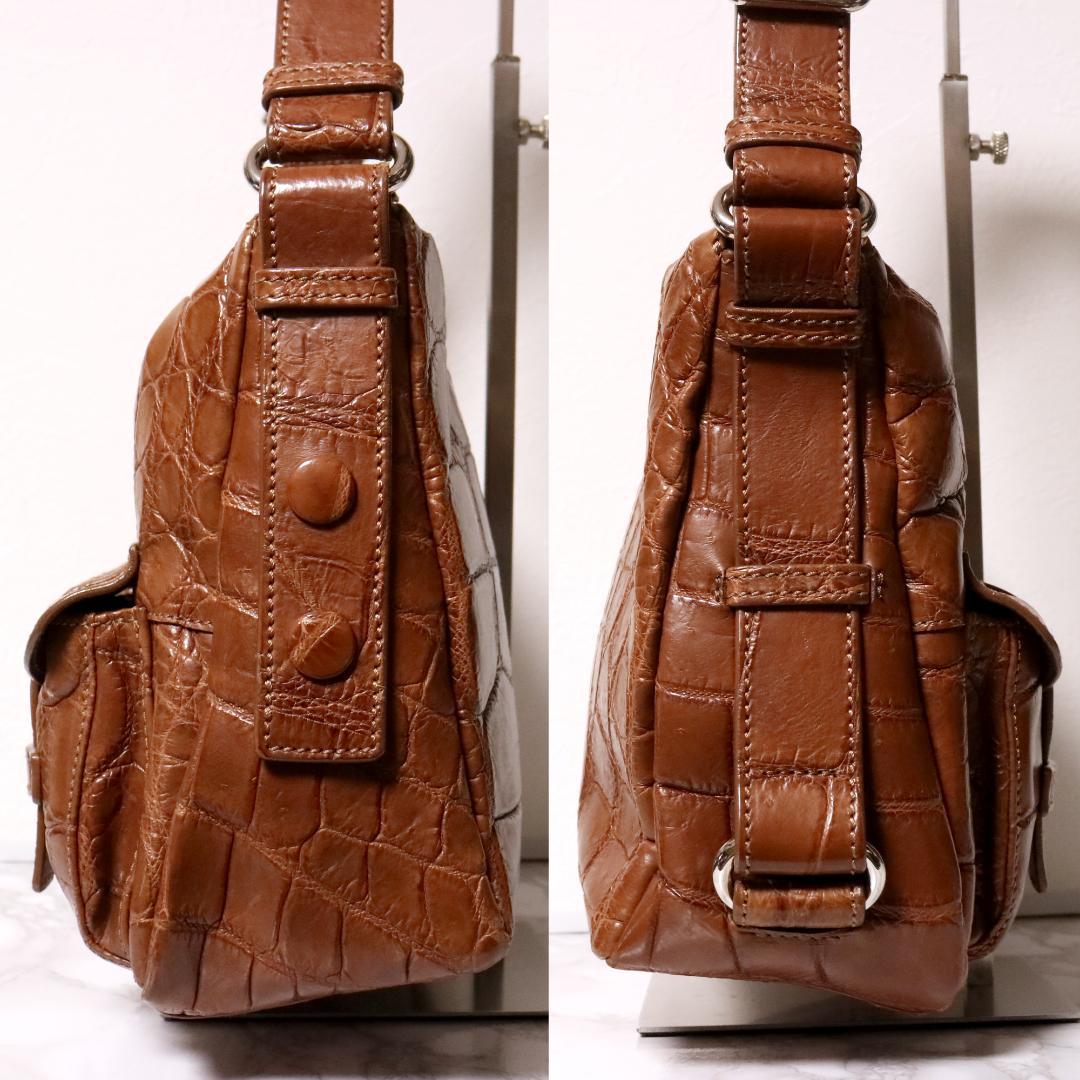 美品 最高峰 MAURO GOVERNA クロコダイル 定価68万円 銀座和光