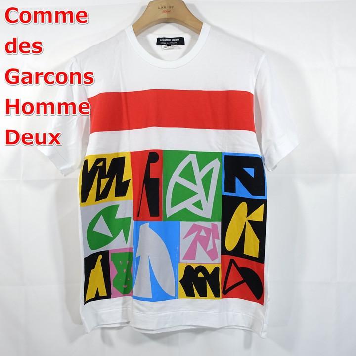 【良品】コムデギャルソンオムドゥ　象形文字Ｔシャツ