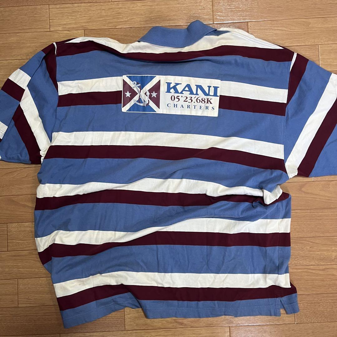 90s karl kani ボーダーポロシャツ 3XL - メルカリ