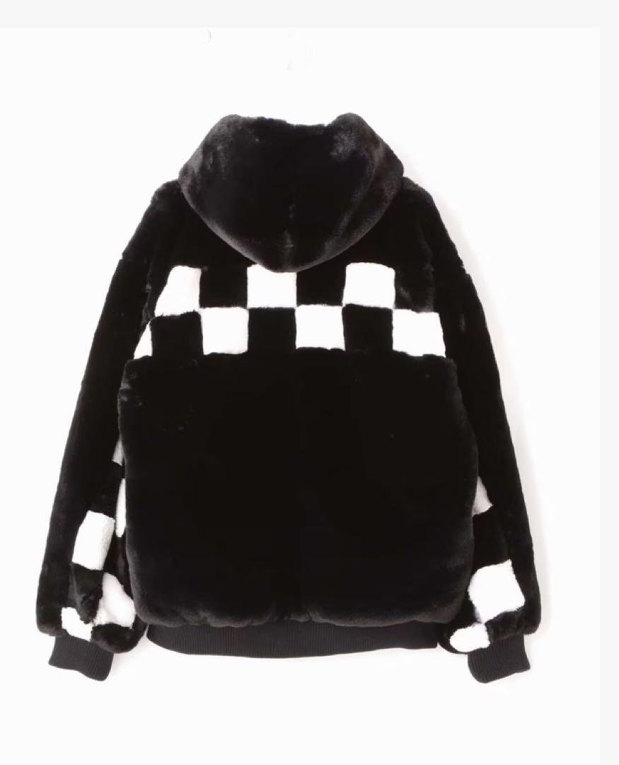 ダンケシェーン チェッカー ブルゾン ファー ジャケット 8,640円
