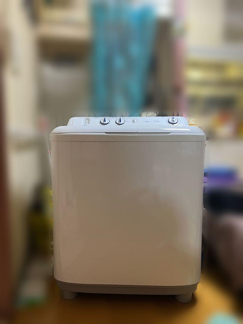ハイアール 5.5kg 二槽式洗濯機 JW-W55E 2021年製