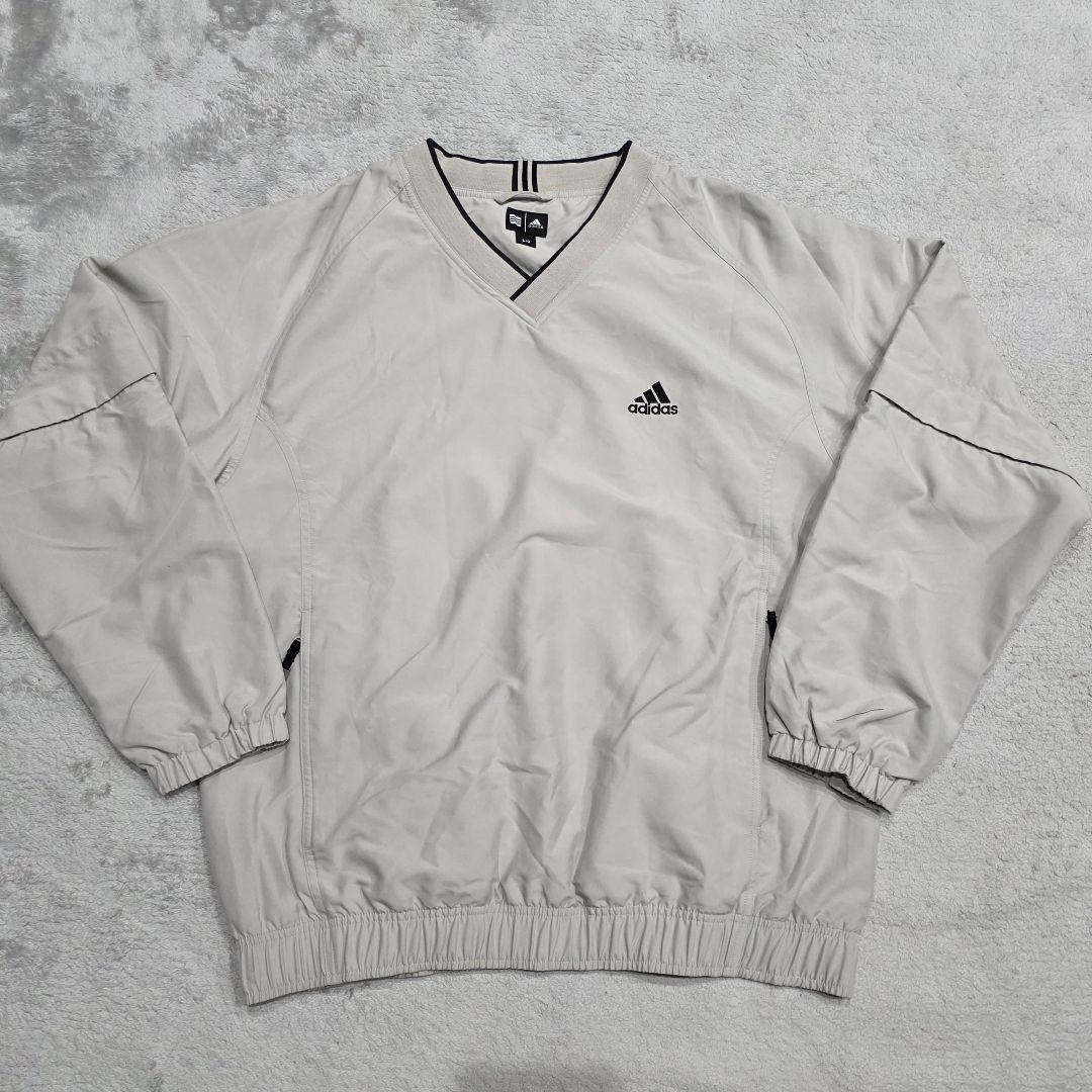 adidas　アディダス　ピステ　L　ベージュ　GOLF　ゴルフ　プルオーバー 5,600円