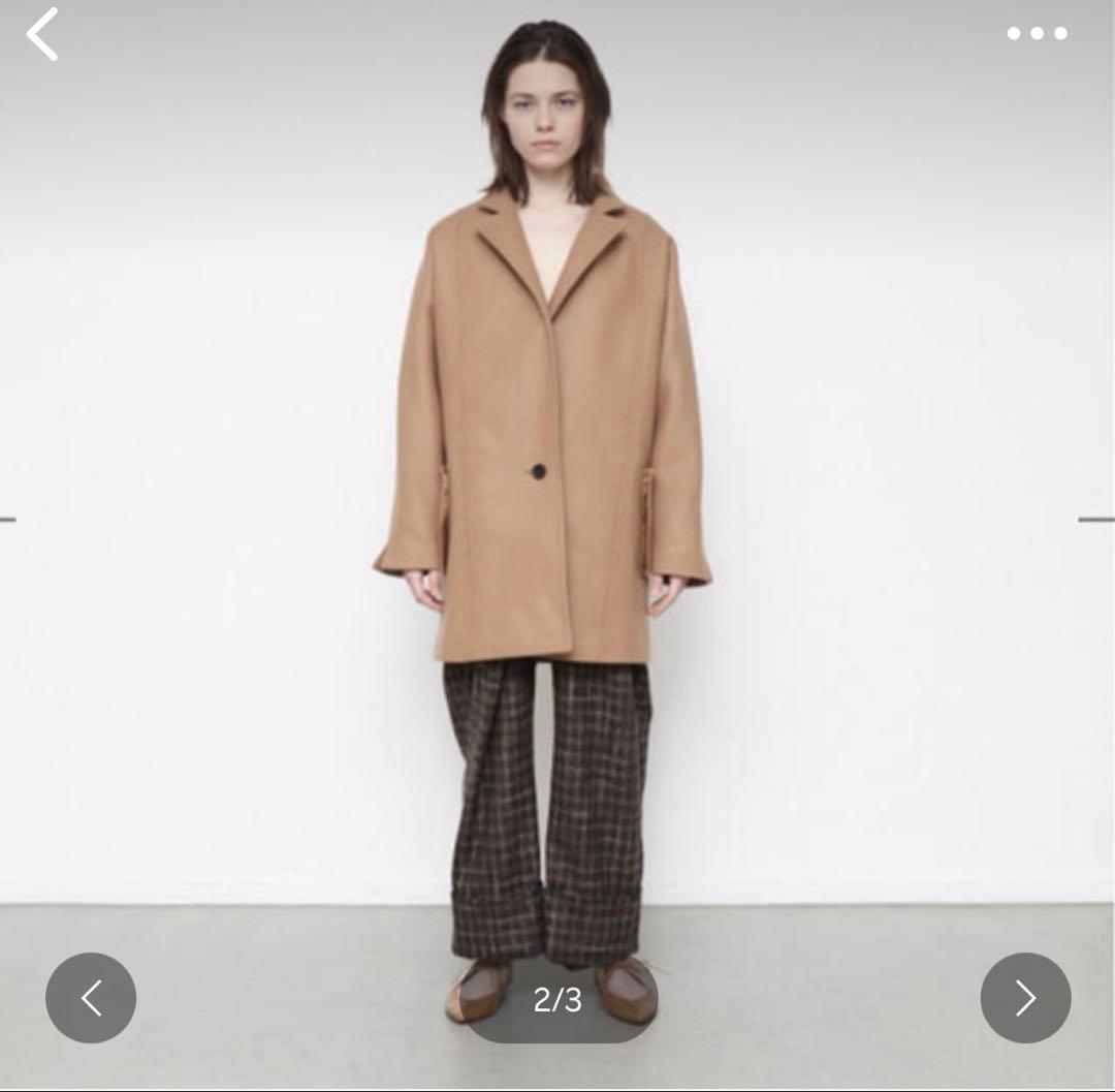 elin メルトンコート キャメル 36M・ELIN