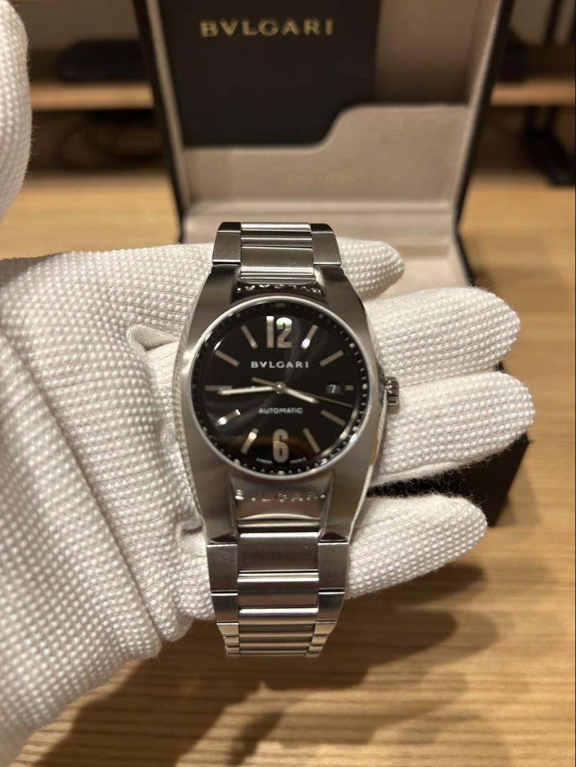 【美品】BVLGARI ブルガリ　エルゴン　EG40S メンズ自動巻腕時計