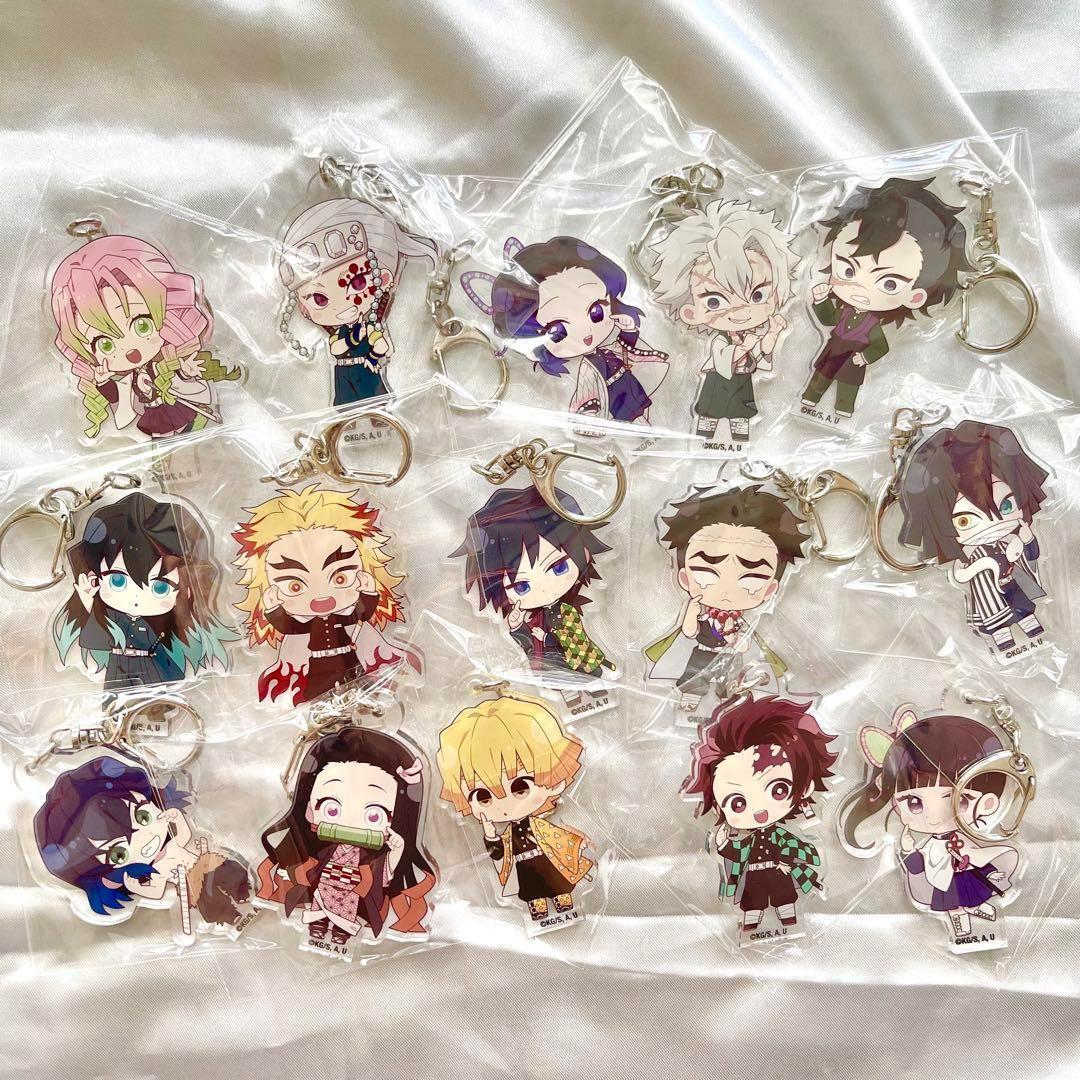 【新品】鬼滅の刃　ハートアップ限定品　トレーディングアクリルキーホルダー全15種