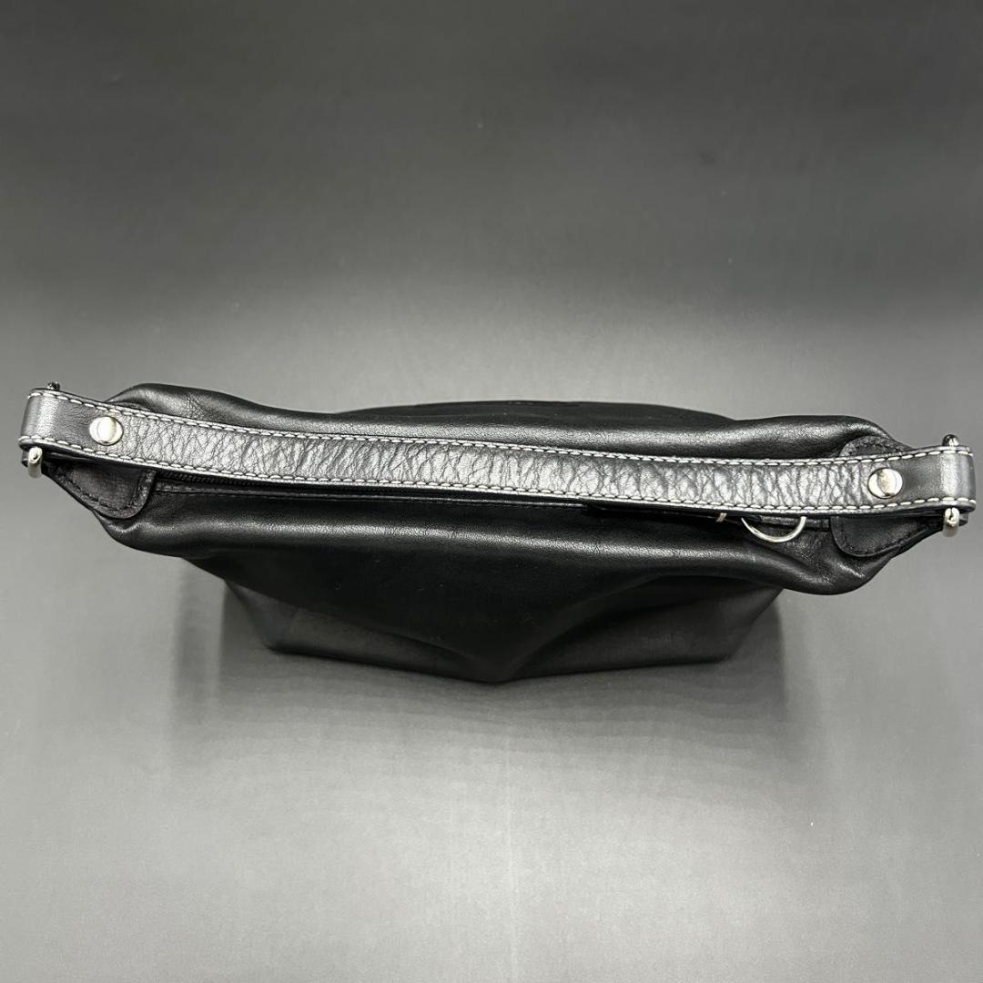 美品 COACH オールレザー ミニトート アクセサリーポーチ ワンショルダー