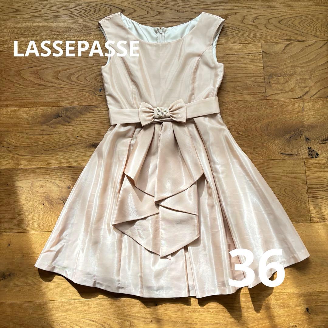 レッセパッセ 36 ドレス 結婚式 ワンピース ピンクM LAISSE PASSE