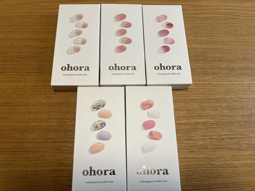 新品ohora ジェルネイルシール 5箱セット オホーラ