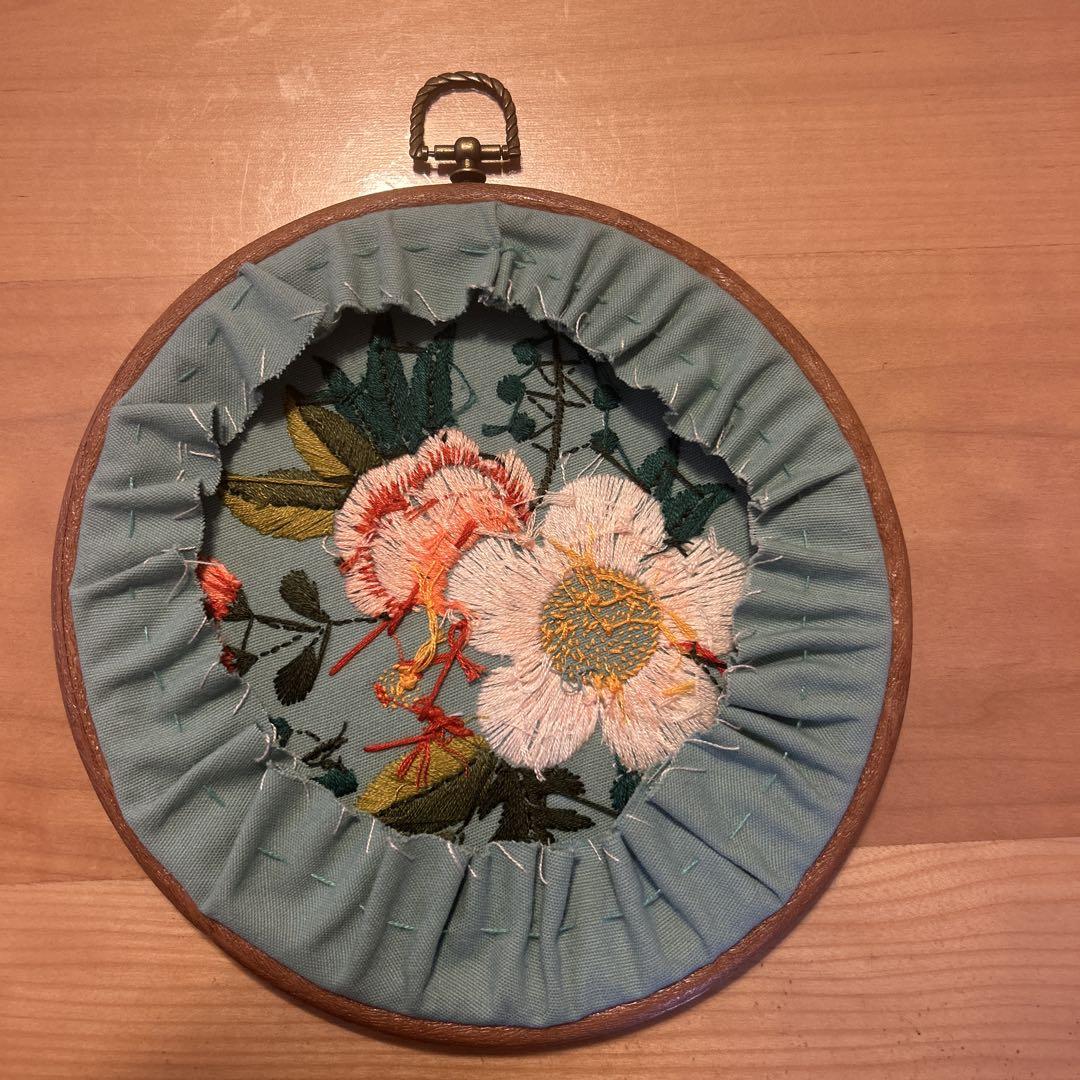 刺繍 壁掛け ハンドメイド 刺繍 壁掛け - メルカリ