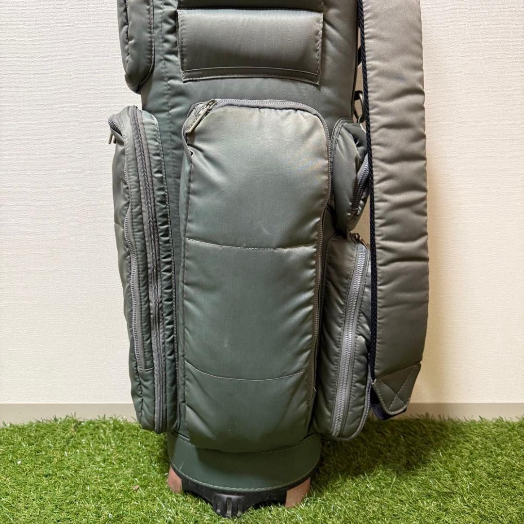 ONOFF オノフ キャディバッグ ゴルフバッグ カーキ系 収納豊富