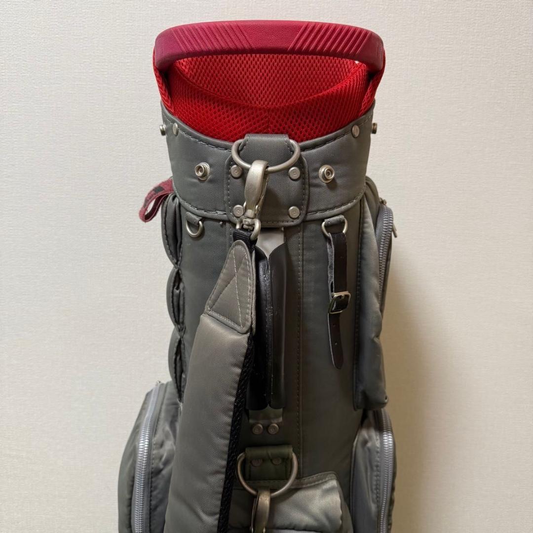 ONOFF オノフ キャディバッグ ゴルフバッグ カーキ系 収納豊富