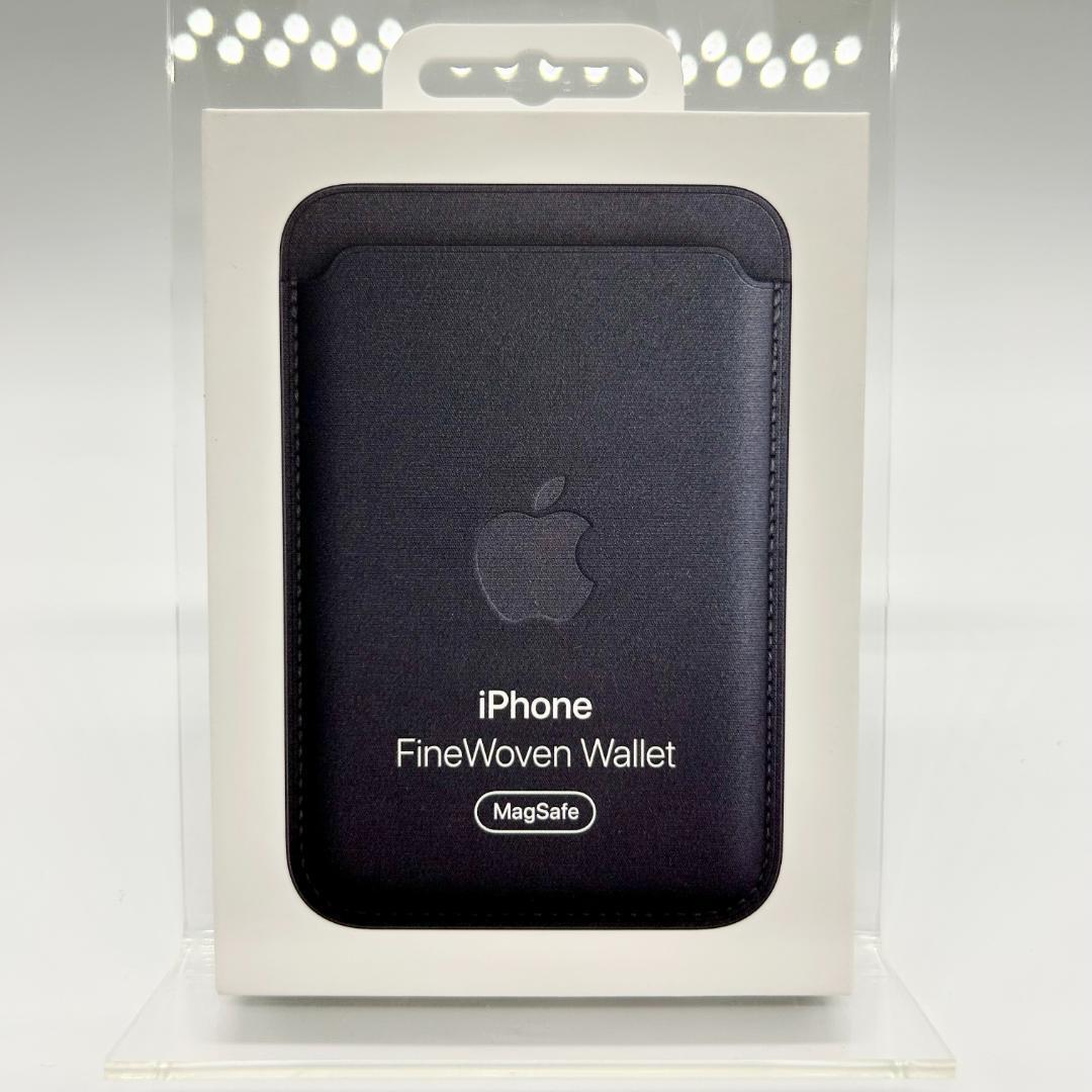 【新品未使用】Apple 純正 FineWoven Wallet ブラック 黒