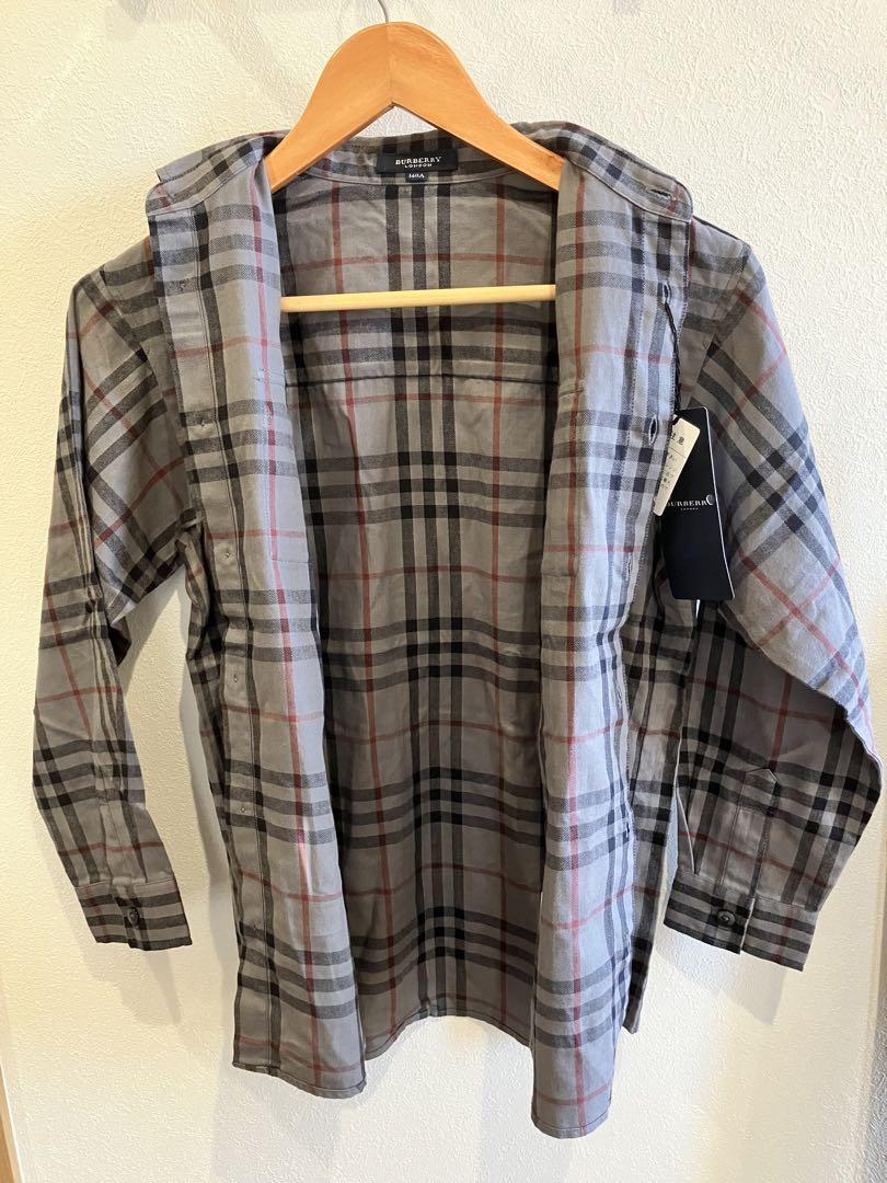 Burberry 子供用チェックシャツ 140 - トップスファッション