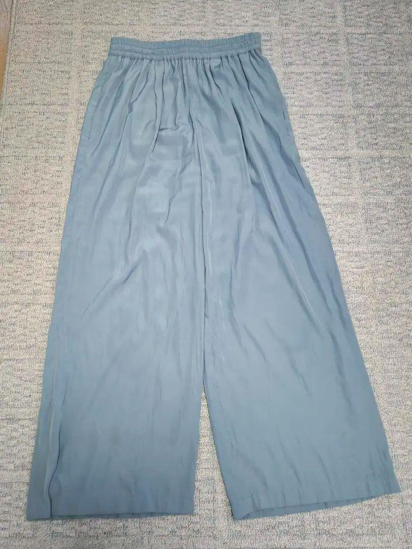 UNTITLED アンタイトル　ブルー系　ワイドパンツ 新品タグ付き　サイズ2