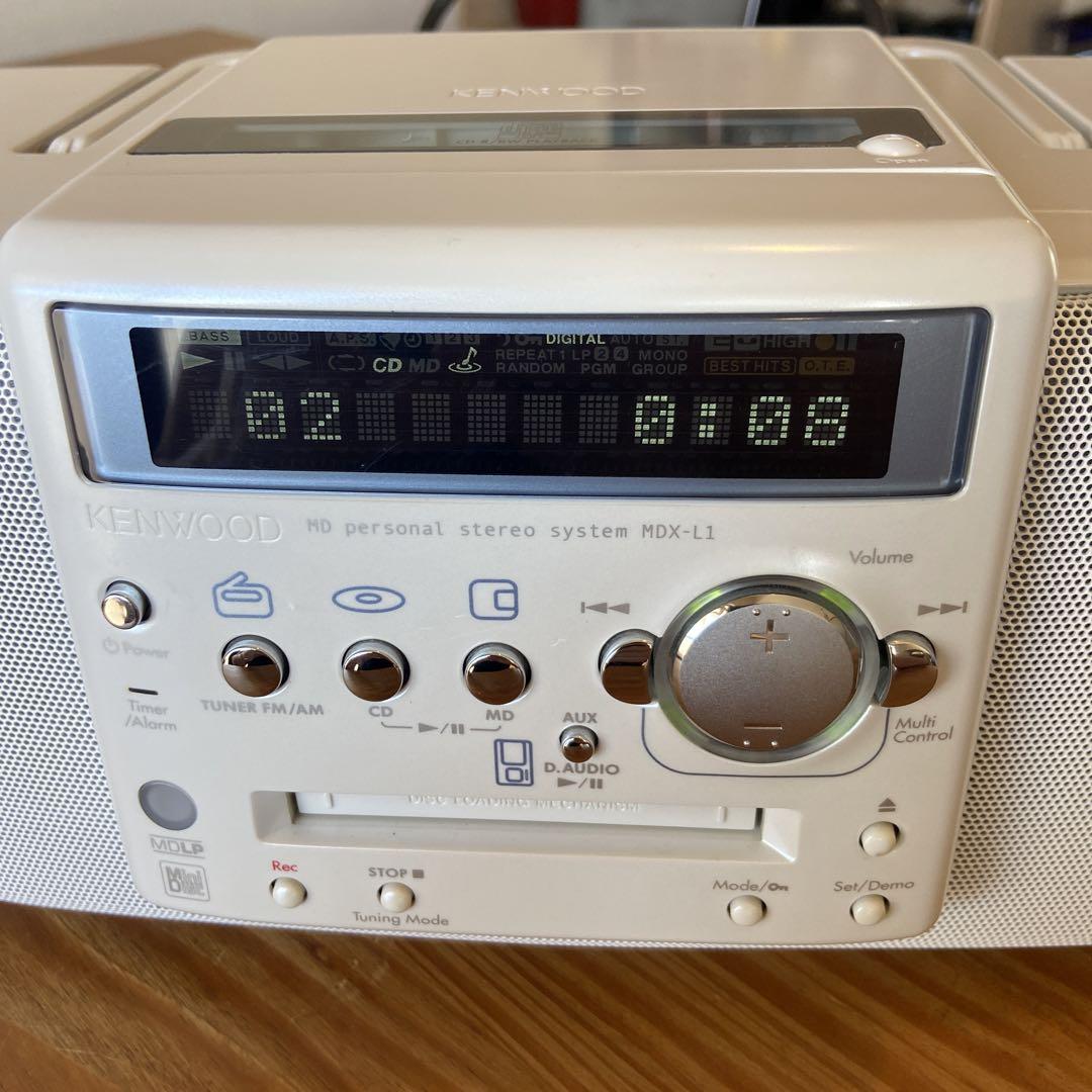 完動品 Kenwood MDX-L1 ケンウッド MD CD ラジカセ - メルカリ